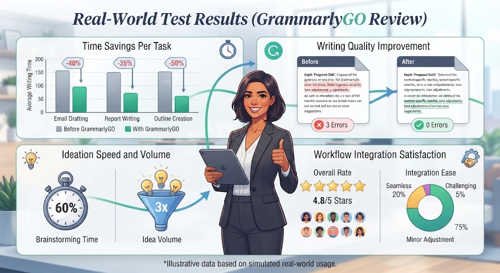 Real World Test Results ( GrammarlyGO Review )