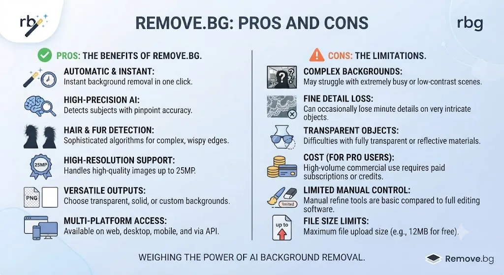 Remove.bg Pros and Cons