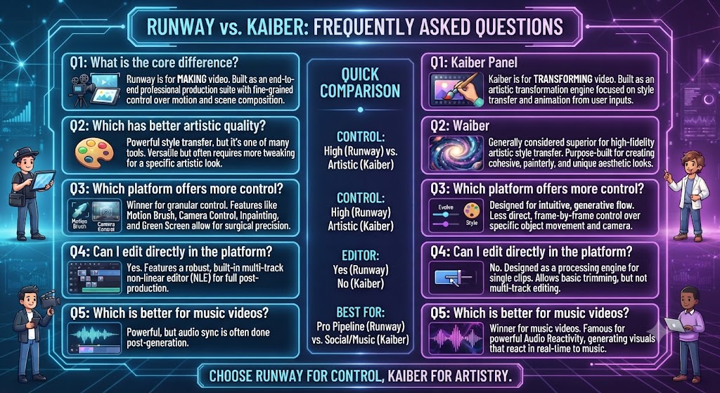 Runway vs Kaiber FAQ