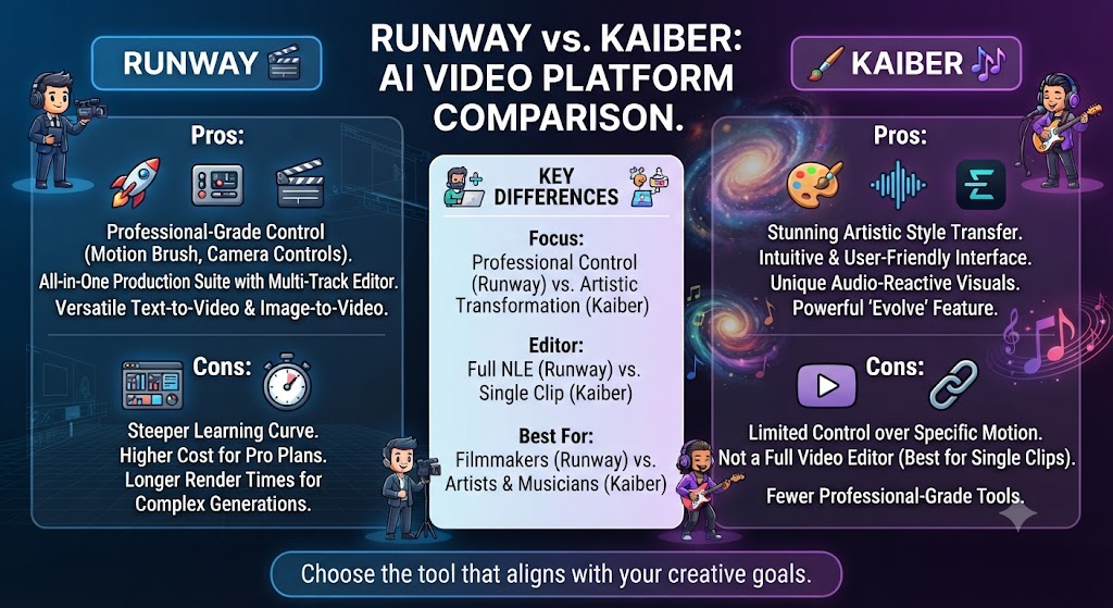 Runway vs Kaiber Pros and Cons
