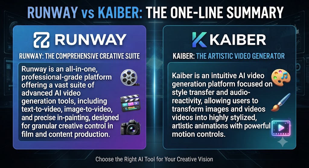 Runway vs Kaiber The One Line Summary