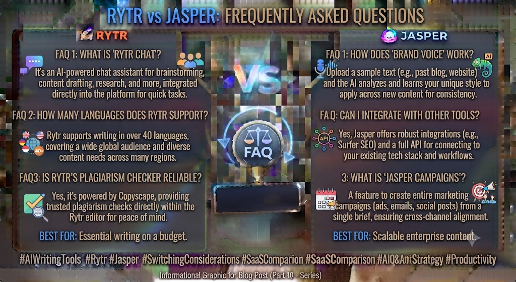 Rytr vs Jasper Frequently Asked Questions