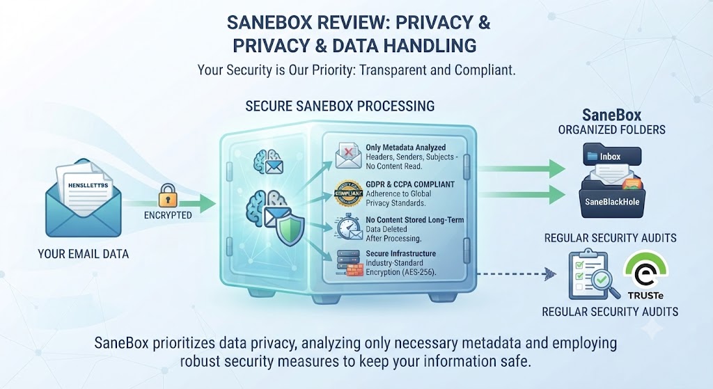 SaneBox Review Privacy and Data Handling