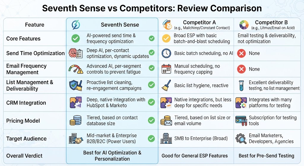 Seventh Sense vs Competitors The Seventh Sense Review Comparison