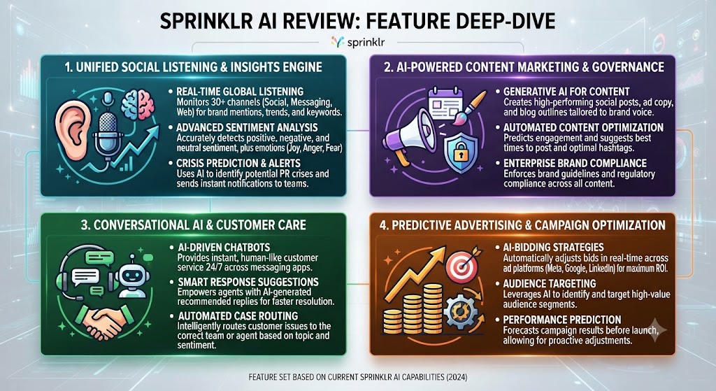 Sprinklr AI Review Feature Deep Dive