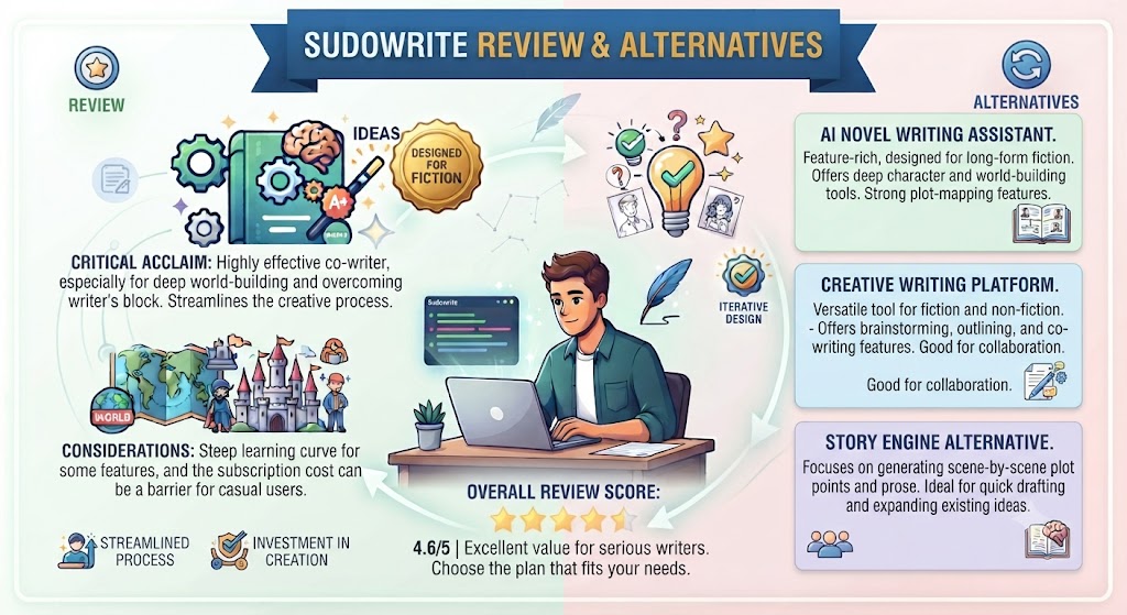 Sudowrite Review Alternatives