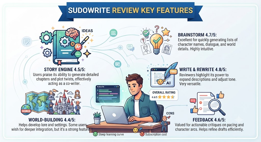 Sudowrite Review Key Features