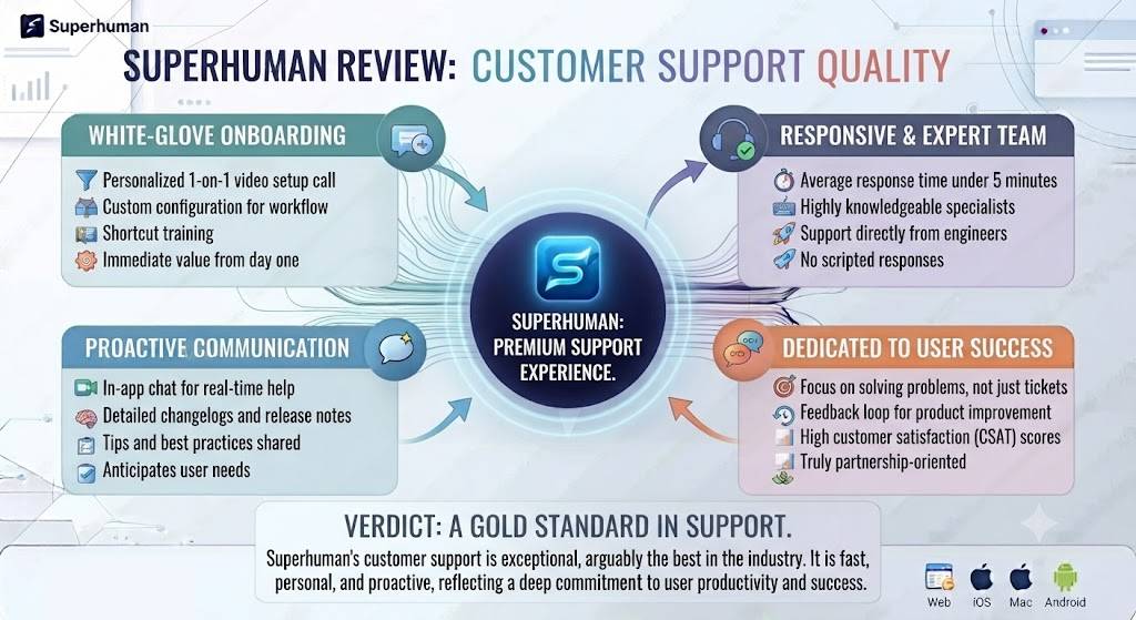 Superhuman Review Customer Support Quality