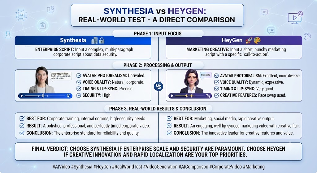 Synthesia vs HeyGen Real World Test