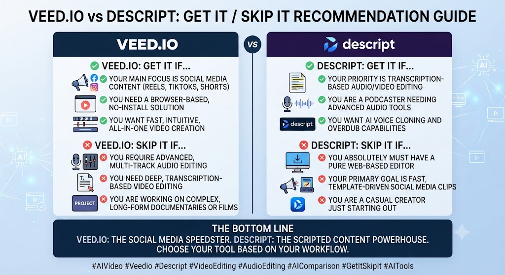 Veed.io vs Descript Get It Skip It