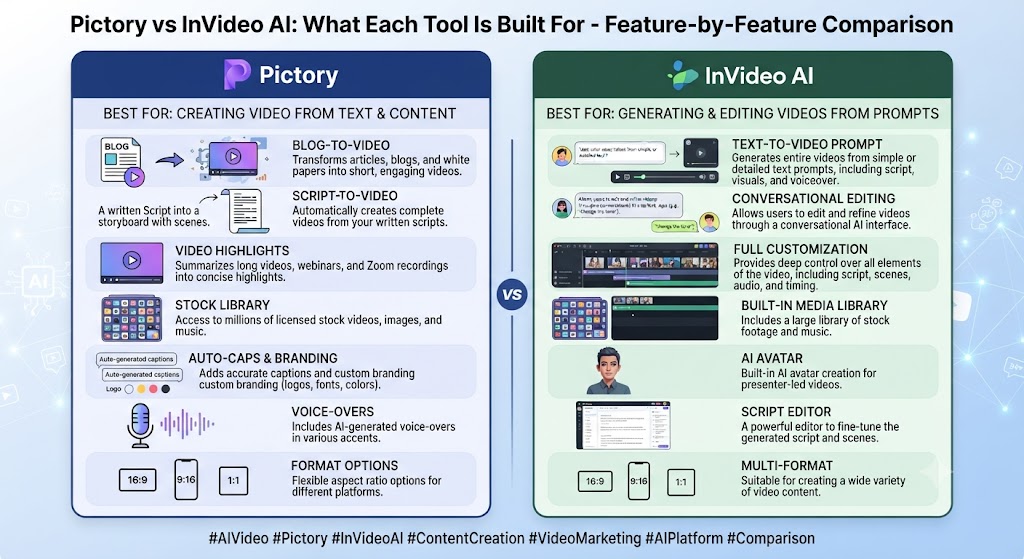 What Each Tool Is Built For Feature by Feature Comparison