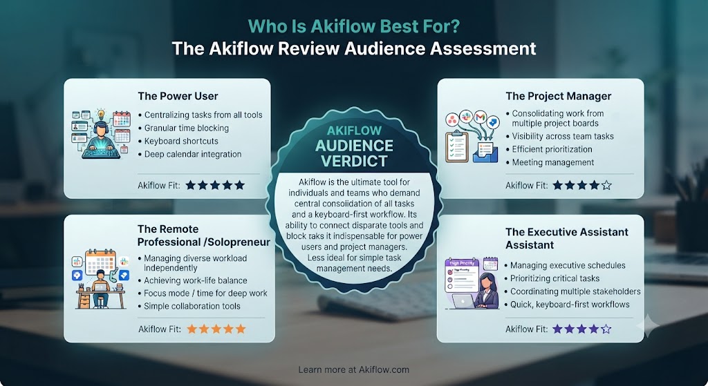 Who Is Akiflow Best For The Akiflow Review Audience Assessment