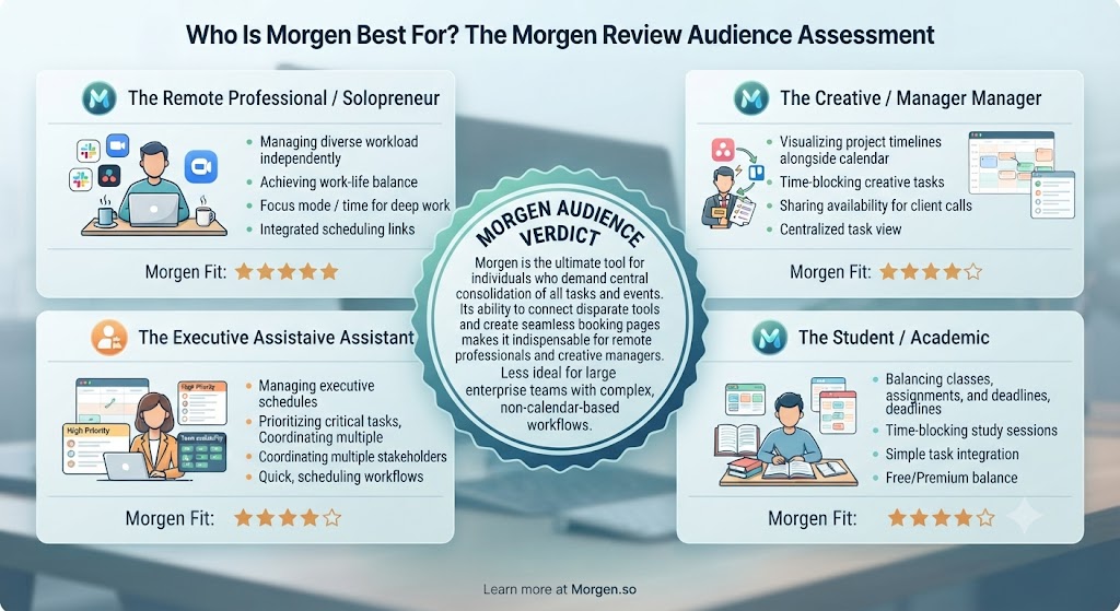 Who Is Morgen Best For The Morgen Review Audience Assessment