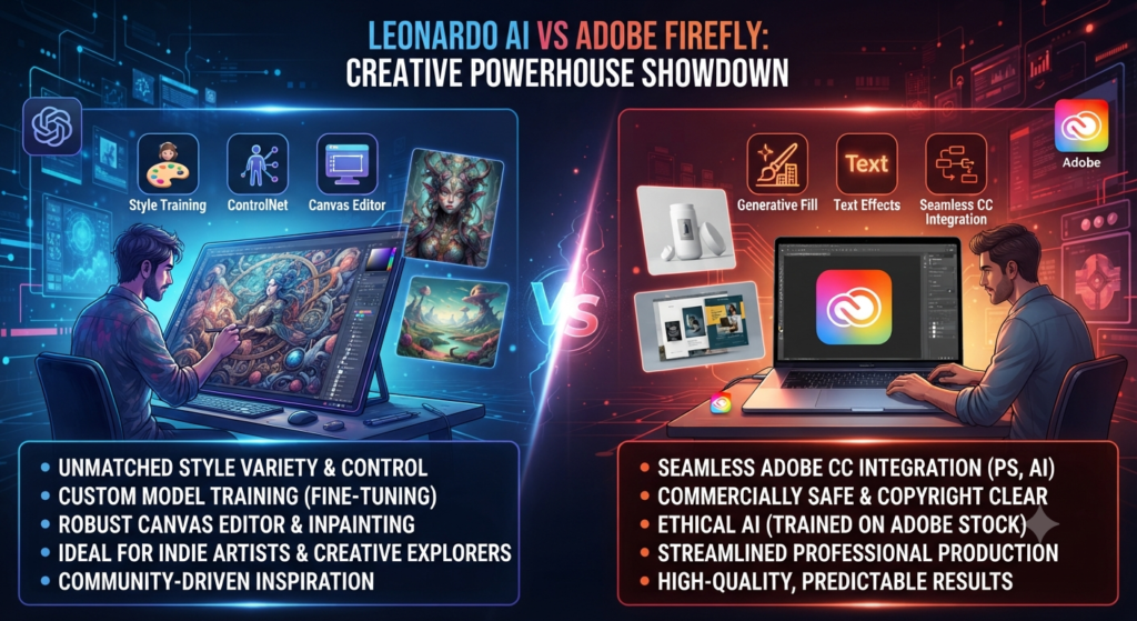 Who Wins the Leonardo AI vs Adobe Firefly Comparison