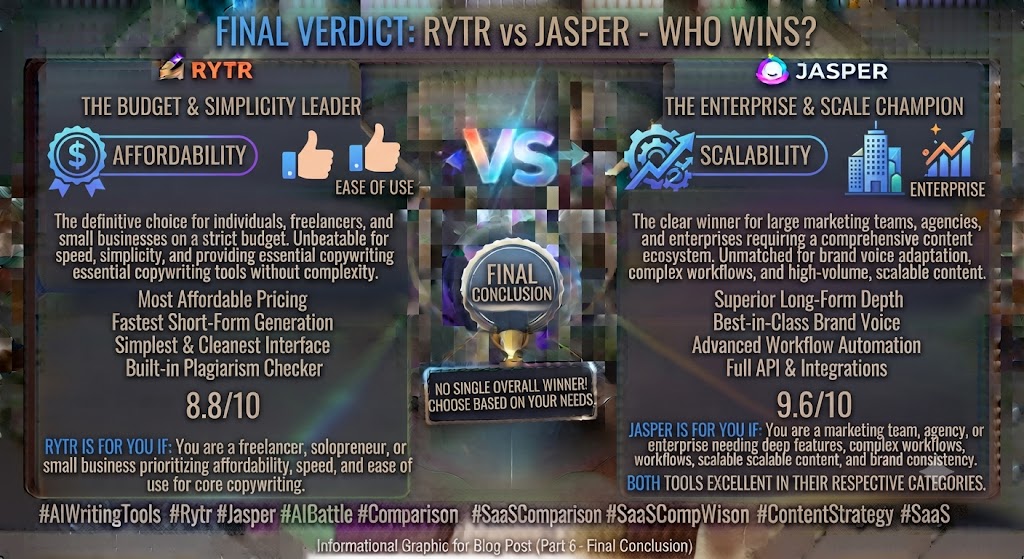 Who Wins the Rytr vs Jasper Comparison