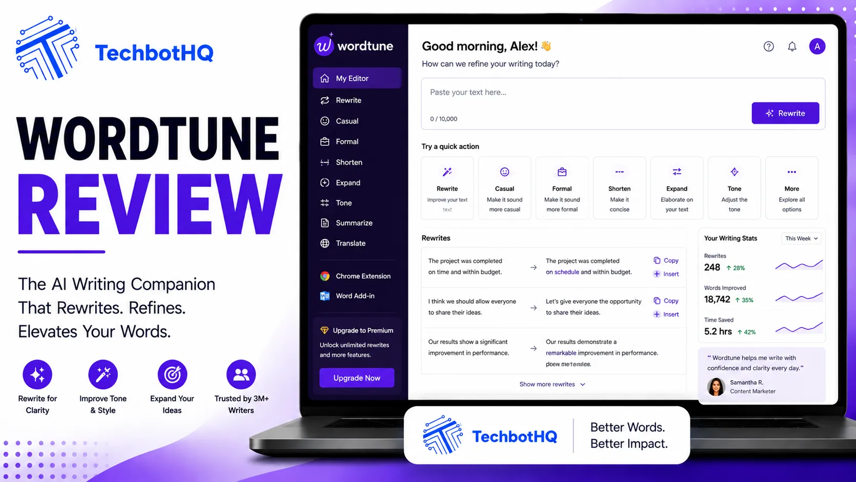 Wordtune Review 2026 Is It the Best AI Writing Assistant for Clarity and Style