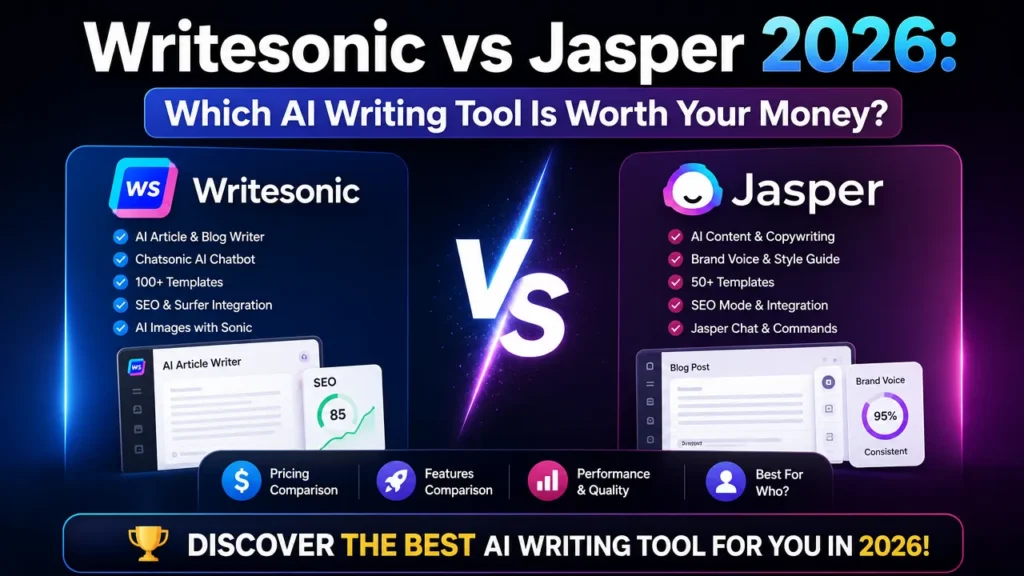 Writesonic vs Jasper 2026 Which AI Writing Tool Is Worth Your Money