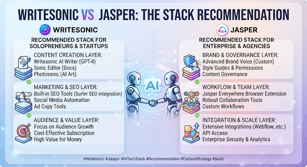 Writesonic vs Jasper The Stack Recommendation