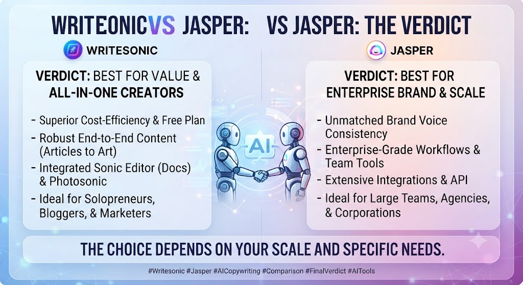 Writesonic vs Jasper The Verdict