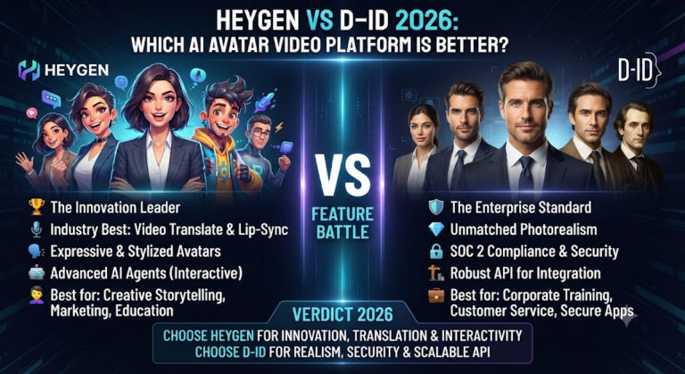 HeyGen vs D-ID 2026: Which AI Avatar Video Platform Is Better?