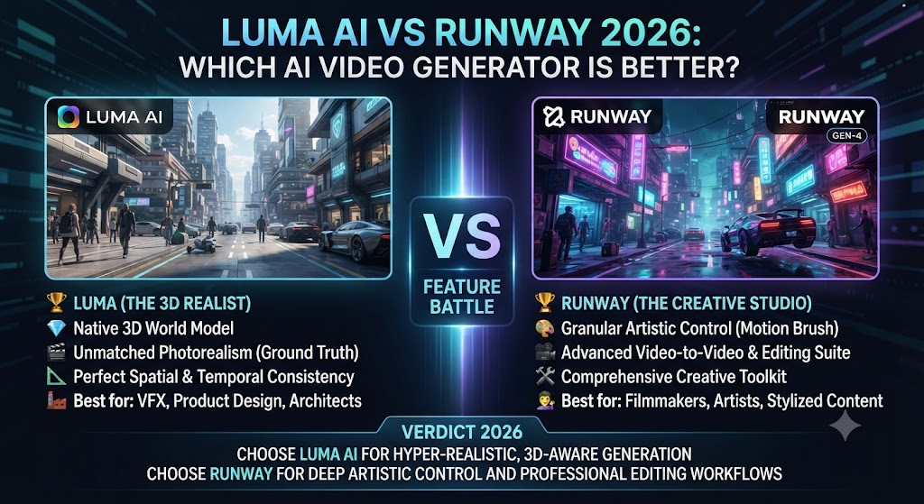 Luma AI vs Runway 2026: Which AI Video Generator Is Better?