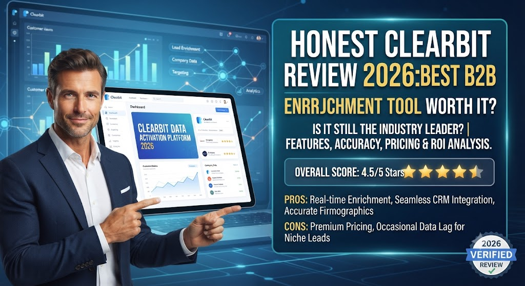 Honest Clearbit Review 2026: Best B2B Data Enrichment Tool Worth It?