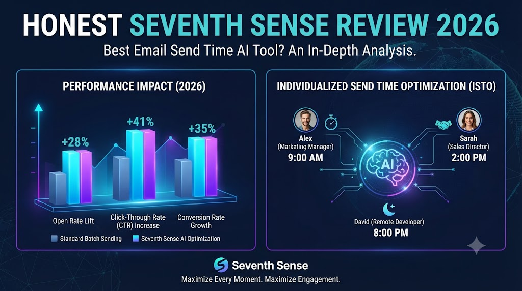 Honest Seventh Sense Review 2026: Best Email Send Time AI Tool?