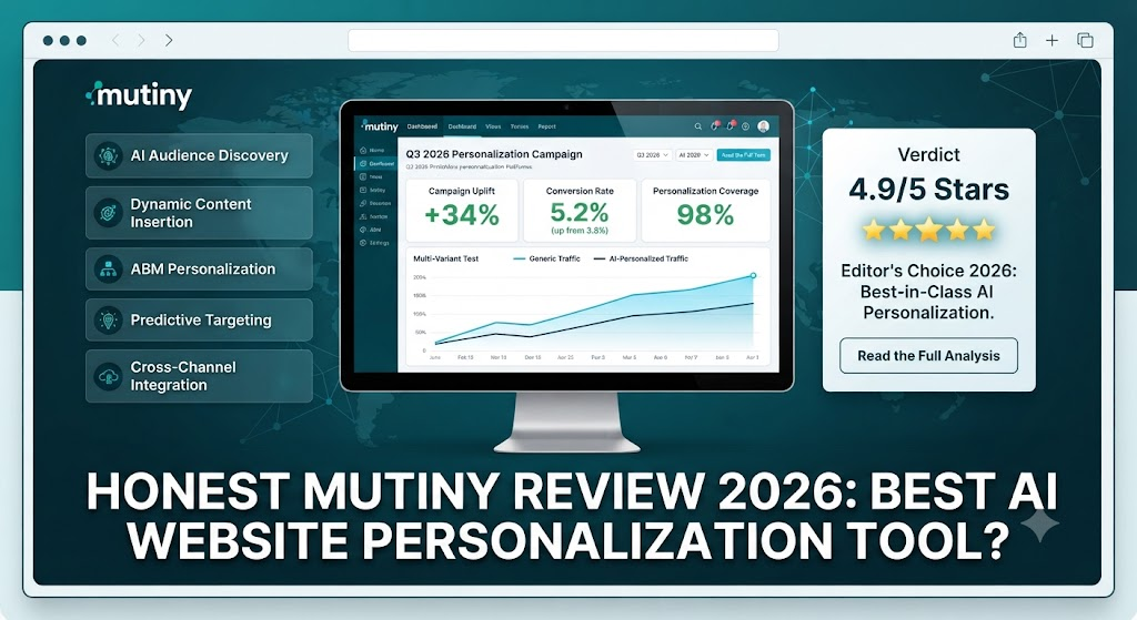 Honest Mutiny Review 2026: Best AI Website Personalization Tool?