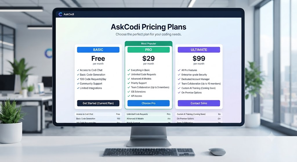 AskCodi vs Tabnine: AskCodi Pricing