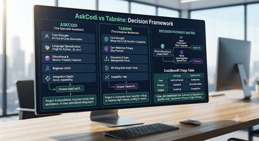 AskCodi vs Tabnine: Decision Framework