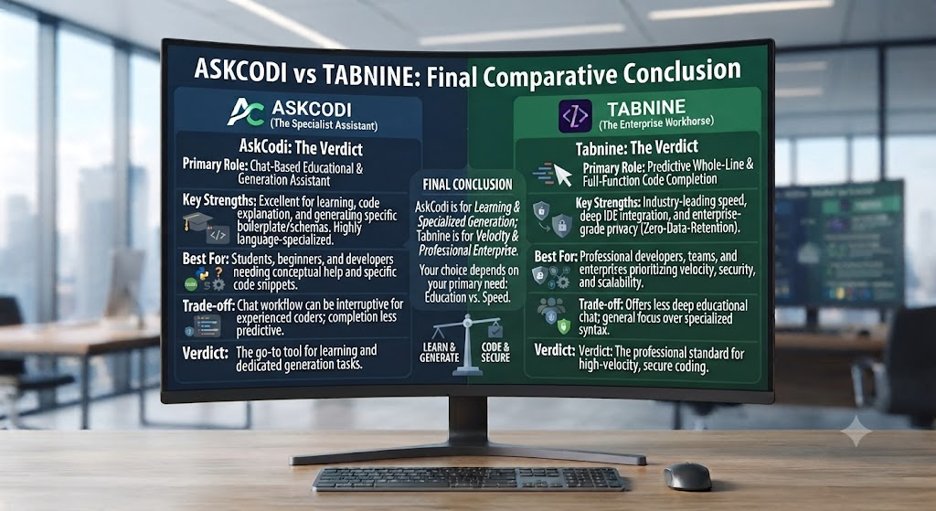 Conclusion AskCodi vs Tabnine