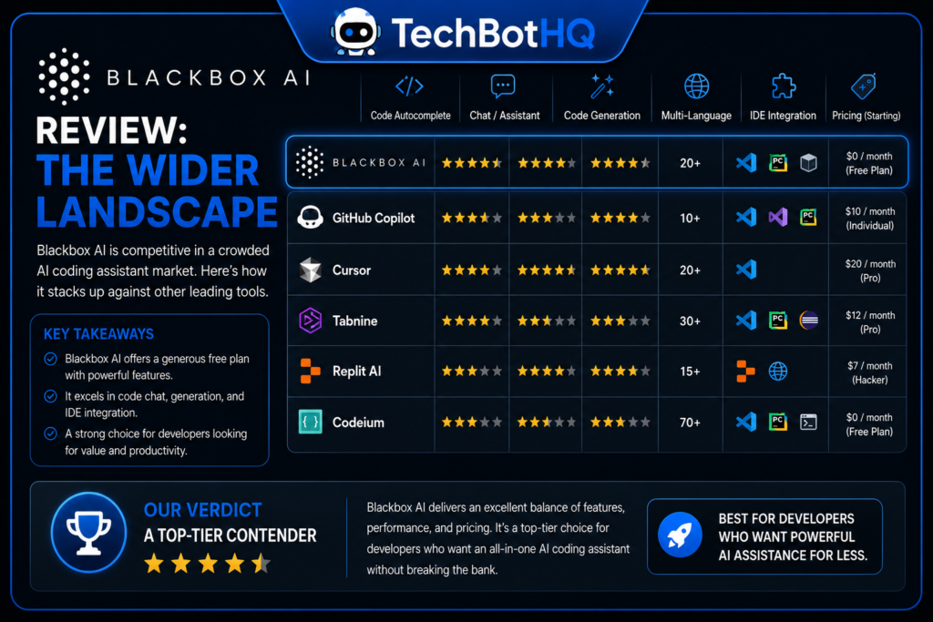 Blackbox AI Review: The Wider Landscape