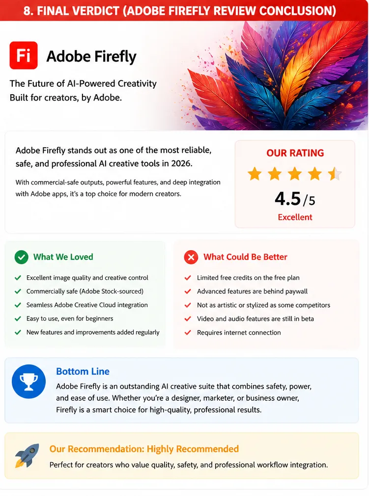 10. Final Adobe Firefly Review Verdict