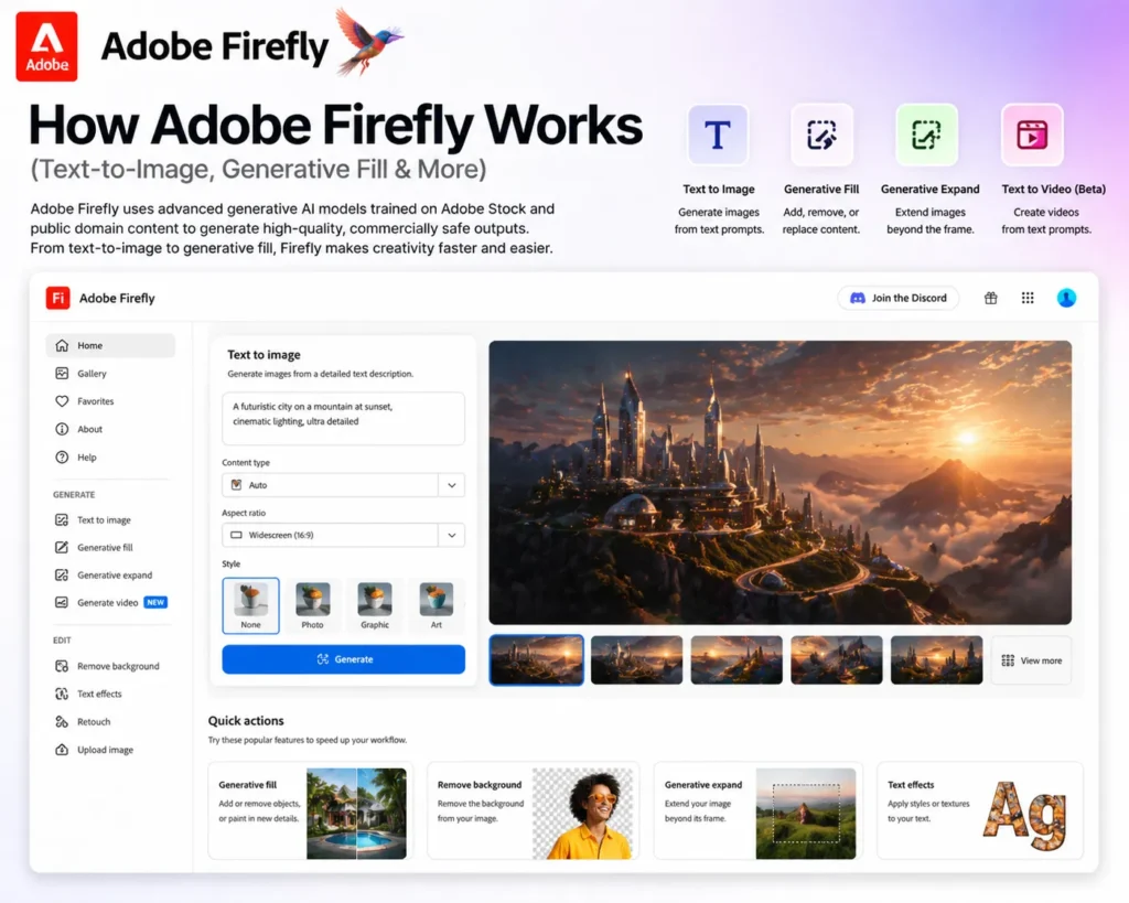 2. How Adobe Firefly Works: Key Features