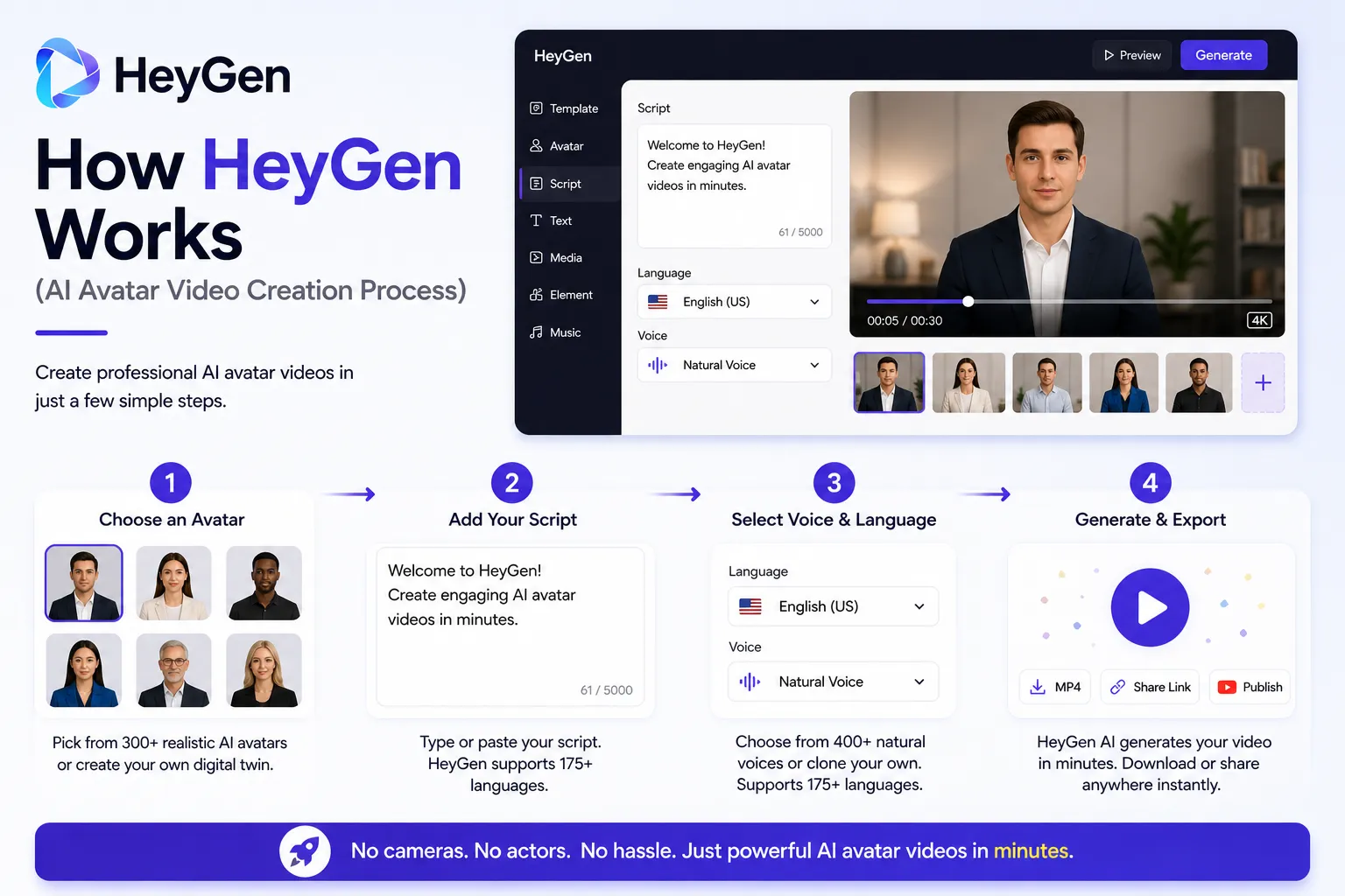 How HeyGen works