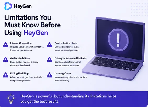 HeyGen limitations