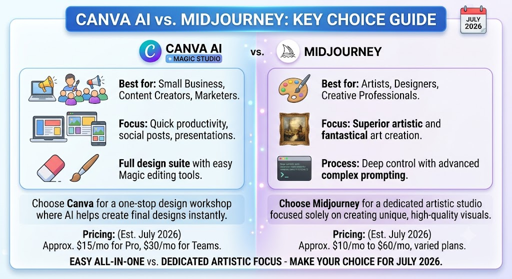Canva AI vs Midjourney: Pricing Breakdown