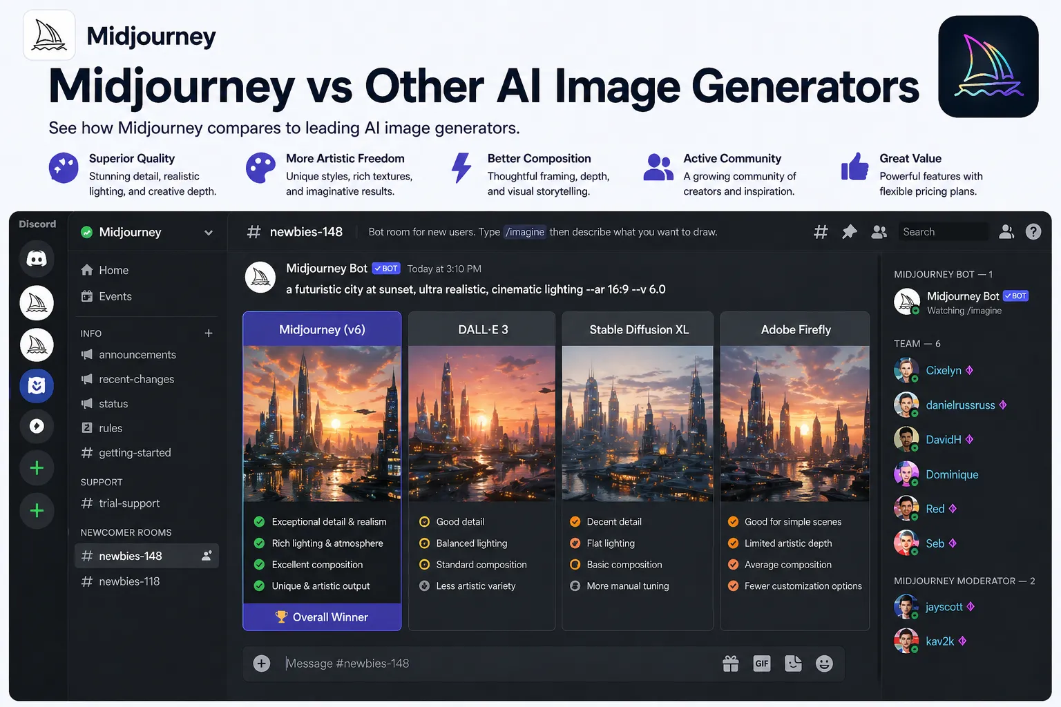 Midjourney comparison