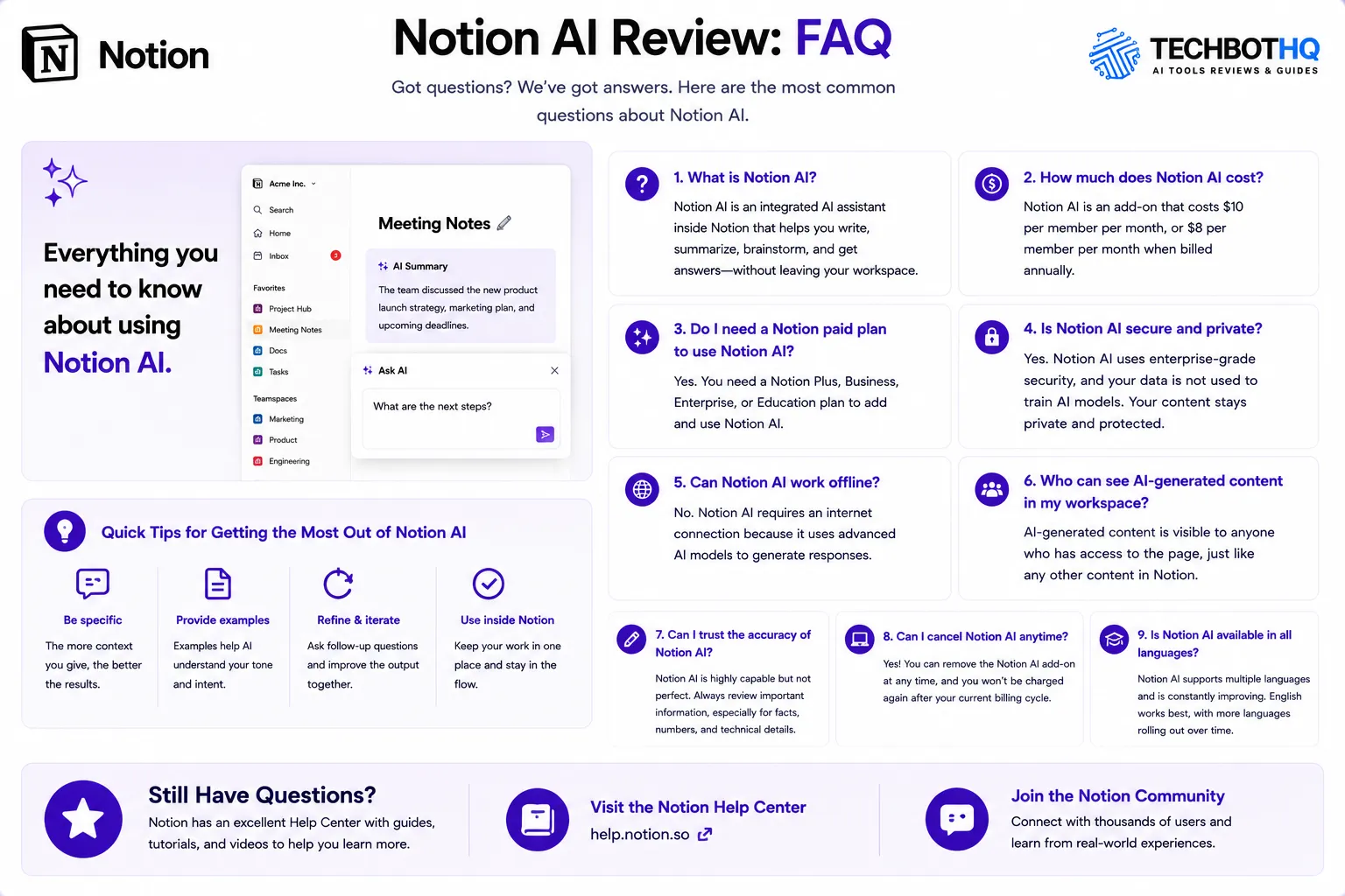 Notion AI Review FAQ